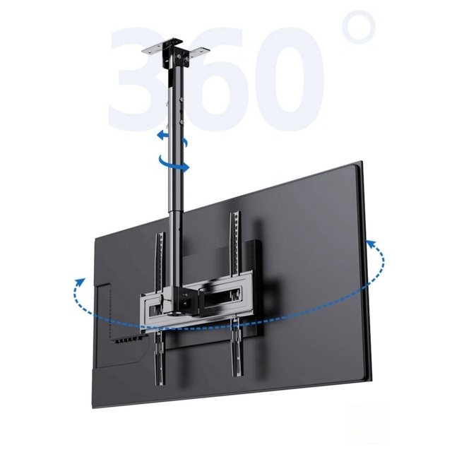 Height Adjustable Hanging TV Bracket Full Motion Ceiling TV Mount for 20-60 Inch LED LCD Flat Panel