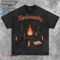Kişiye Özel Unisex Günlük Kısa Kollu Yuvarlak Yaka Örme Tişört %100 Pamuk Çevre Dostu Nefes Alabilen 300g Serigrafi Baskılı Sırt