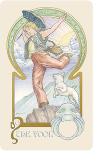 Ethereal Visions - Baraja de <span class=keywords><strong>Tarot</strong></span> Iluminada Art Nouveau, 78 Cartas con Lámina Dorada, Juego de Cartas de Adivinación con Guía Expandida - Product Image 3