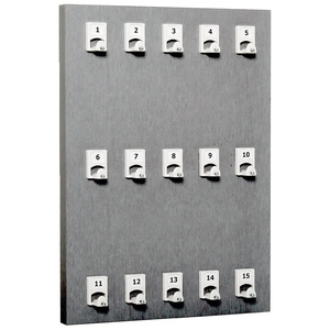 Soporte de exhibición <span class=keywords><strong>para</strong></span> venta al por menor, estante organizador de <span class=keywords><strong>llaves</strong></span>, <span class=keywords><strong>tablero</strong></span> de llavero de encimera de madera <span class=keywords><strong>para</strong></span> tienda y feria comercial - Product Image 1