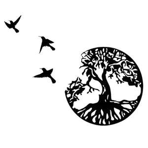 Árbol DE LA VIDA Metal pared arte colgante jardín esculturas <span class=keywords><strong>canción</strong></span> esperanza para interior dormitorio sala de estar Decoración - Product Image 1