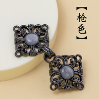 Boutons en métal en forme de grenouille chinoise pour Hanfu, boutons vintage pour Cheongsam, accessoires décoratifs pour vêtements, personnalisation OEM en usine