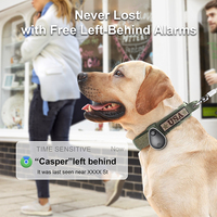Mini traceur Bluetooth anti-perte pour animaux de compagnie - Localisateur intelligent portable pour clés, sacs, vêtements et animaux