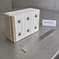 Module en fibre céramique 1600°C – Bloc isolant réfractaire thermique ignifuge, taille personnalisable, faible conductivité thermique pour