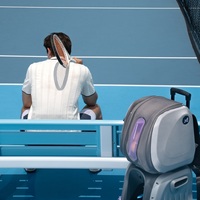 Système d'entraînement IA : Robot lanceur de balles de tennis intelligent et professionnel, télécommandé par téléphone