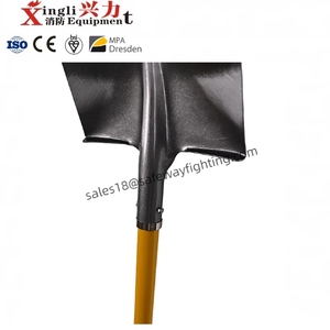 スチールスクープ1.5 mアッシュウッドハンドル難燃性ゴムバットベーシックファイヤースワッター長方形 - Product Image 5