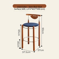 Chaises de bar commerciales modernes et minimalistes en métal, écologiques et durables, pour table de bar en Chine