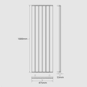 BODE 6 Colonne Aluminium Colonne Noire <span class=keywords><strong>Radiateur</strong></span> <span class=keywords><strong>Vertical</strong></span> <span class=keywords><strong>Chauffage</strong></span> <span class=keywords><strong>Central</strong></span> - Product Image 4