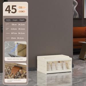 RTY4461 Design moderne, étagère à chaussures, grand <span class=keywords><strong>meuble</strong></span> de rangement, armoire à chaussures en plastique transparente pliable avec interrupteur magnétique. - Product Image 5