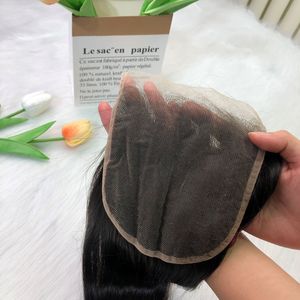 Paquetes al por mayor de cabello virgen peruano Remy con cierre de encaje de visón 13x4, marca Chaofan, 100g - Product Image 2
