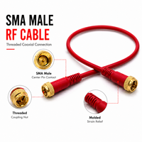 Câble de raccordement coaxial RF SMA mâle-mâle fileté pour commande en gros, idéal pour antennes, routeurs et équipements de communication radio