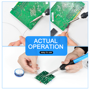 <span class=keywords><strong>Fer</strong></span> à <span class=keywords><strong>souder</strong></span> électronique à pointe stylo, puissance 60 <span class=keywords><strong>watts</strong></span>, température réglable, chauffe rapidement, outils de réparation - Product Image 6