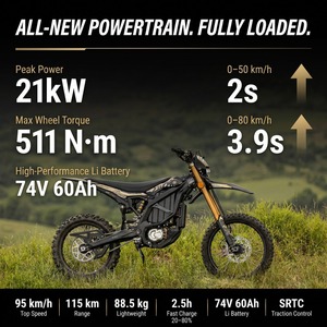 Vélo tout-terrain électrique Surron Ultra Bee 21500W 2025, vitesse maximale de 95 km/h, cadre en aluminium forgé, prêt à être expédié, directement de l'usine - Product Image 5