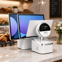Terminal Punto de Venta de Doble Pantalla con Módulo de Pago QR Integrado y Pantalla LED8 para Clientes, Caja Registradora con Sistema Android
