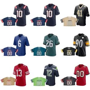 FQ Impression Sublimée Personnalisée Football Américain Sportif Tout Mesh Jersey Rétro Mesh Boxy Cropped American Football Team Fans Jersey - Product Image 3