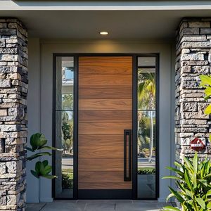 Úc Tốt Nhất Người Bán Cửa Đôi Thép Bên Ngoài Lối Vào Vuông Top Front Nhập Kim Loại Cửa - Product Image 1