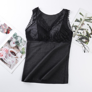 Winter Warm <strong>Vest</strong> Women Plus Velvet Thick Sexy <strong>Thermal</strong> Underwear <strong>Ladies</strong> <strong>Vest</strong> Lace Warm <strong>Vest</strong> - Product Image 5