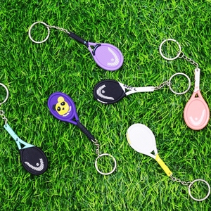 Llaveros Metálicos Deportivos Vintage Personalizados para Aficionados al Deporte, con Diseño de Pala de Pá<span class=keywords><strong>del</strong></span>, Tenis y Raqueta de Bádminton Pequeña - Product Image 4