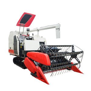 Mini cosechadora combinada 4LZ-2.2 para máquina cosechadora de granja pequeña de pista de goma de arroz y trigo - Product Image 4