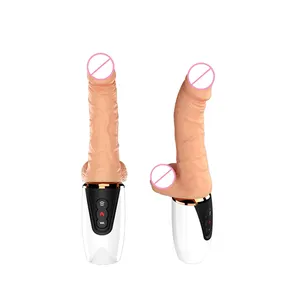 Women rechargeable 7 modes thrusting vibrating realistic lifelike big dildo vibrator sex toy for girls