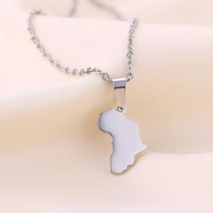 Women's Stainless Steel Gold-plated <strong>Map</strong> Pendant for Friends and Relatives Christmas Birthday <strong>Gifts</strong> - Product Image 5