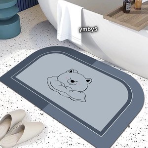 Tappetino da Bagno in Diatomite Personalizzato, Asciugatura Rapida, Antiscivolo, Antibatterico, Assorbente, per <span class=keywords><strong>Doccia</strong></span> e Bagno - Product Image 3