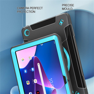 Étui de tablette robuste hybride anti-rayures avec support rotatif à 360 degrés pour <span class=keywords><strong>Lenovo</strong></span> M10 Plus 3ème génération 10,6 pouces Étui TB-125FU TB-128FU TB-128XU - Product Image 2