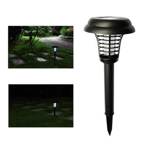 Lampe Solaire Anti-Moustiques Extérieure, Éclairage de Jardin Noir à Insérer dans le Sol, Répulsif Électrique Écologique pour Pelouse - Product Image 2