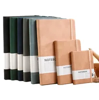 Carnet à spirale A5 personnalisable en cuir PU rigide avec sangle, pages personnalisables, impression de logo, option cadeau en gros