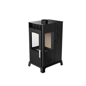 Nueva Estufa de pellets de madera de doble propósito de 8KW, calentador de estufa de leña de diseño moderno sin electricidad, Estufa de pellets respetuosa con el medio ambiente - Product Image 2