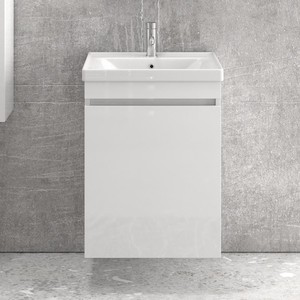 Mueble de Baño Suspendido Kamalu SV-55A de 55 cm con Lavabo Integrado, Muebles de Baño de Lujo, Tipo de Instalación de Pie - Product Image 2