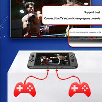 Console de jeu portable X70 7 pouces IPS 32G 64G Résolution 1024 X 600 Nouvelle console de jeu rétro 5000+ jeux Sortie HD Console de jeu vidéo rétro