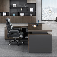 Scrivania Direzionale Moderna e Minimalista, Postazione di Lavoro per Manager, Scrivania per Capo