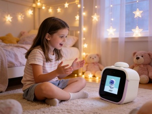 Robot Educativo con Activación por Voz IA para Niños, Diálogo IA, Responde Llamadas, Control Remoto por Aplicación, 16 GB de Almacenamiento, Funciones de Alarma y Recordatorio - Product Image 5