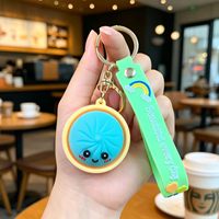 Nouveau Porte-clés Xiaolongbao, Pendentif Poupée Mignonne à l'Expression de Bouffon, Ornement Suspendu pour Sac d'Étudiant, Cadeau Très Vendu