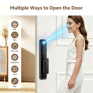 Fully Automatic Face Palm Smart <b>Lock</b> with Visual Cat Eye Tuya App Remote Control Fingerprint Smart Door <b>Lock</b> for Home Apartment - Product Image 4