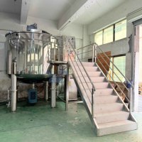 Cuve de mélange industrielle de 5000 L avec homogénéisateur pour la production de savon liquide, de shampoing et de détergent