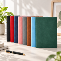 Carnet de notes personnalisé en cuir PU mat A5 avec logo, journal intime promotionnel multicolore pour entreprise, vente en gros