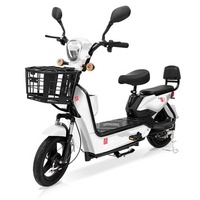 Vélo électrique pour adultes UEASY Dirt City 350W, batterie 48V 12Ah, moteur à moyeu arrière, 3 vitesses, cadre en acier, vélo de ville électronique