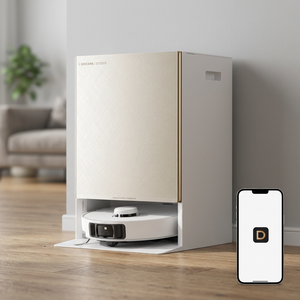 Aspirateur robot DREAME avec filtre HEPA, alimenté par batterie, élimination automatique de la saleté, contrôle par application pour le balayage et le lavage domestiques - Product Image 2