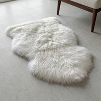 2P Real Australian Sheepskin Fur Rug Natural Long Wool High Pile Eco-Friendly Modern Home Use Grade a Quality Extra Thick