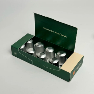 Emballage personnalisé pour capsules de café 400g en carton blanc, capsules de café, boîtes <span class=keywords><strong>d</strong></span>'expédition pour café, boîtes à ouverture facile - Product Image 1