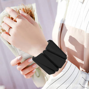 Salida de fábrica HUAVIGOR bloque de hierro de silicona de dos tonos para muñequera ajustable entrenamiento de fuerza de tamaño Universal de moda - Product Image 3