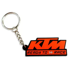 Tùy chỉnh PVC du lịch đánh số bảng chữ cái Keychain Keyring thẻ bao bì