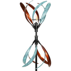 Oniya รูปปั้นลมจลน์โลหะขนาดใหญ่สำหรับสวนและลาน360องศาปั่นด้ายของขวัญสำหรับครอบครัว - Product Image 1