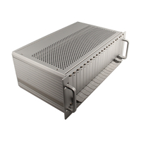 Châssis d'insertion 4U avec ventilation et blindage CEM pour systèmes embarqués, boîtier électronique industriel, assemblage de sous-rack