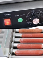 Machine à hot-dogs commerciale entièrement automatique pour 5/7/9/11 bâtonnets, machine à saucisses croustillantes