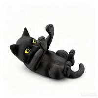 Support de téléphone en forme de chat imprimé en 3D, nouveau produit transfrontalier, adorable décoration de bureau en forme de chaton pour chambre et bureau