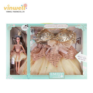 Mode 11.5 pouces beauté poupée ensemble s'habiller et jouer comprennent des vêtements poupées ensemble jouets pour les enfants - Product Image 2