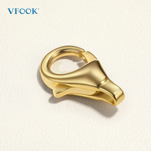 Vfook đồ trang sức phát hiện thủ công Pear Clasp Vòng Cổ Vòng đeo tay đồ trang sức mỹ nối 14k Rắn vàng Clasp đối với trang sức làm - Product Image 1